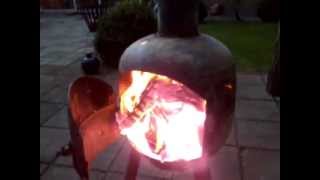 Tuinhaard van gasfles DIY gardenstove of gasbottle [upl. by Lyram992]