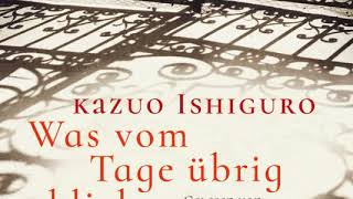 Kazuo Ishiguro quotWas vom Tage übrig bliebquot gelesen von Gert Heidenreich  Hörprobe [upl. by Airdni]