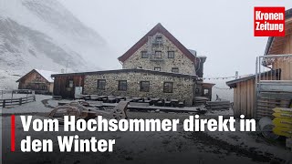 Wettersturz Vom Hochsommer direkt in den Winter  kronetv NEWS [upl. by Yanat906]