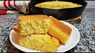 Easy Cornbread Recipe  How To Make Soft Fluffy Cornbread [upl. by Japeth]