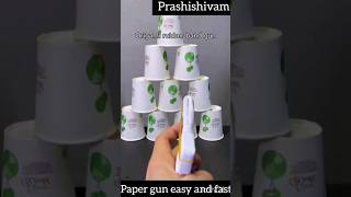 How To Make Origami Paper Craft GunHow to make paper craft arrow4 easy paper craft idea for kids [upl. by Rennerb]