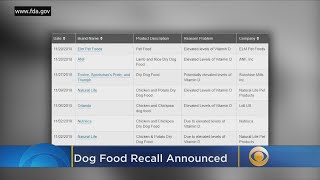 Several Brands Of Dog Food Recalled For Elevated Levels Of Vitamin D [upl. by Arevle880]