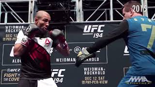 Jose Aldo pad work compilation 20112022 [upl. by Ermine]