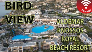 Aldemar Knossos Royal Beach Resort  Bird view [upl. by Arihaz538]