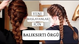 Balıksırtı Saç Örgüsü Nasıl Yapılır  French Braid 👧🏼 [upl. by Imhskal]