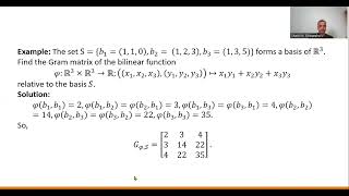 M648Multilinear Mappings Bilinear Functions and The Formula For Changing Basis [upl. by Yehudi]