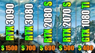 RTX 3090 vs RTX 3080 vs RTX 2080 SUPER vs RTX 2070 SUPER vs GTX 1080 Ti [upl. by Simone]