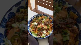 tacos but make it a SALAD 🌮🥗 recipe food [upl. by Lowell353]