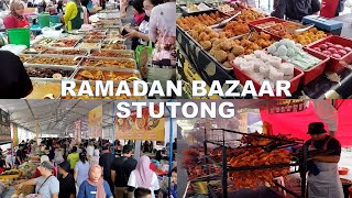 Ramadan Bazaar Stutong Community Market 2024 Kuching Malaysia [upl. by Oemac345]