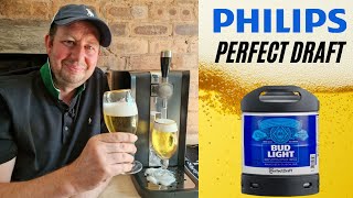 Perfect Draft Bud Light 35 Lager Review amp keg change on Philips Perfectdraft machine [upl. by Niro127]