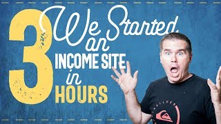 Building a new Income Site  Start to Finish [upl. by Aruat]