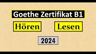 Goethe Zertifikat B1 Hören Lesen Modelltest mit Antworten am Ende  Vid  218 [upl. by Walkling113]