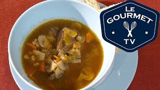 🔴 Beef Mushroom Barley Soup Recipe [upl. by Orgalim]