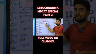 PART 2 MITOCHONDRIA STRUCTURE AND FUNCTION DR JOHN BHATTI cell biology drjohn mcatbiology [upl. by Yhprum710]