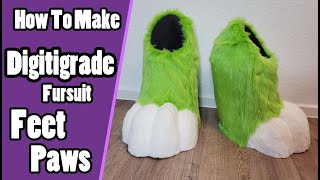 How To Make Digitigrade Fursuit Feet Paws  Fursuit Tutorial  PDF Pattern [upl. by Hi]