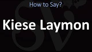 How to Pronounce Kiese Laymon CORRECTLY [upl. by Salsbury]