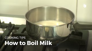 Easy Recipe How to boil milk [upl. by Anatola968]