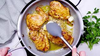 JUICY STOVE TOP CHICKEN THIGHS [upl. by Rahm]