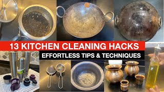 13 Kitchen Cleaning Tips Techniques You CANNOT MISS  Effortless Cleaning [upl. by Roban948]