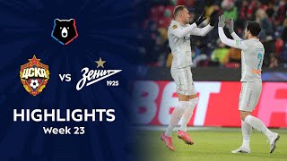 Highlights CSKA vs Zenit 23  RPL 202021 [upl. by Enel]