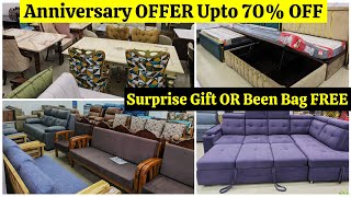 Anniversary OFFER Luxury Sofa Sets Dining Tables amp Cots Surprise Gift OR Been Bag FREE Hyderabad [upl. by Itsyrc]