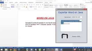 Crear Documento de Word con Java [upl. by Crean]