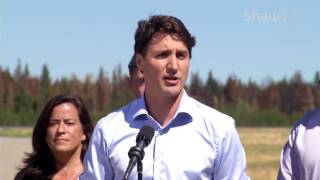 Justin Trudeau Tours Central BC Wildfires [upl. by Greg]