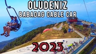 Oludeniz Babadag Cable Car  Turkey  Full trip to the top of Babadag mountain at 1800 metres [upl. by Yekcin]