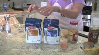 Hypoallergenic dog food all natural dog biscuit recipe [upl. by Utham]