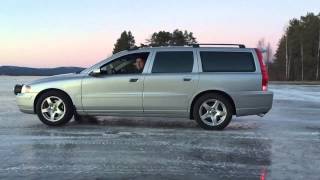 Volvo V70 D5 awd test slowmotion [upl. by Alaehs]