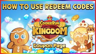 HOW TO USE REDEEM CODES  Cookie Run Kingdom [upl. by Ylrebma106]