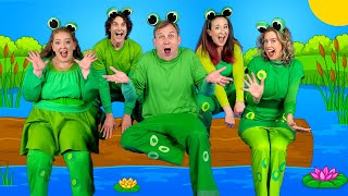 Five Little Speckled Frogs 🐸 Kids Nursery Rhymes [upl. by Lacie409]