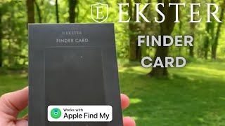 Ekster Finder Card  Apple Find My Wallet Tracker [upl. by Desdamonna]