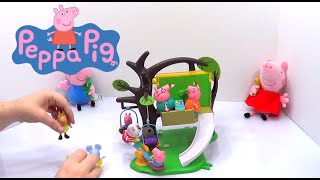 Peppa Pig Treehouse Toy Review [upl. by Inalem]