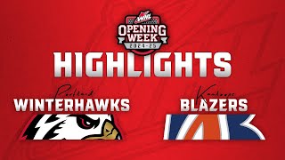 Portland Winterhawks at Kamloops Blazers 920  WHL Highlights 202425 [upl. by Sacken]