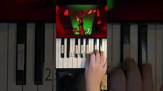 Alastors Breakdown Song Piano Tutorial shorts [upl. by Sonnnie]