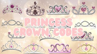 Roblox Princess Crown Codes Accessories codes Roblox For Bloxburg Brookhaven and Berry Avenue [upl. by Irok]