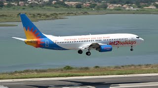 Corfu Airport Planespotting in 4K Low arrivals and close up departures Summer 2023 Part 2 [upl. by Odnaloy]