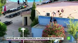 Muere un joven francés practicando balconing en Mallorca [upl. by Annaeerb38]