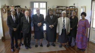 Fijian President officiates at the swearingin ceremony for two Resident Magistrates [upl. by Ot]