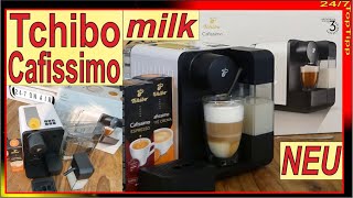 Tchibo Cafissimo milk ✔ Milchschaum Kapselmaschine  Unboxing und erster Latte Macchiato  Barista [upl. by Colleen]