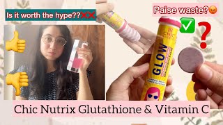 Glutathione Supplement Review After a month Usage   Chicnutrix Super Glow Review  skincare [upl. by Schmitz]