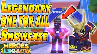 Legendary One For All Quirk in the BEST New MHA Game  Heroes Legacy [upl. by Godric]