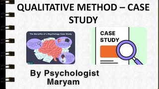 CASE STUDY in Research methods [upl. by Tamma]