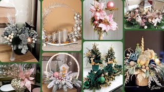 Bestampunique Christmas center table decoration ideas [upl. by Ramey363]