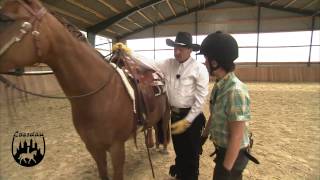 Loesdau Lessons Basics mit Kati Aufsteigen auf ein Westernpferd [upl. by Amabil]