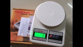 SF400 Kitchen Digital Weighing Scale Up to 10 Kg 1g Accuracy From Amazon India Unbxoing [upl. by Nivlac]