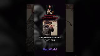 Busta Rhymes Top 5 Fastest Songsbustarhymes [upl. by Oralee]