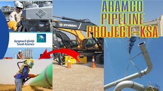 NEW PROJECT ARAMCO PIPELINE HOFUF CITY johnnyTVph [upl. by Siskind]