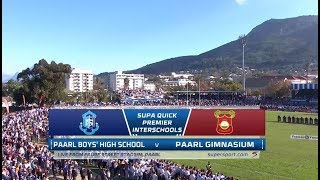 Premier Interschools Rugby  Paarl Boys High vs Paarl Gimnasium [upl. by Airekahs880]